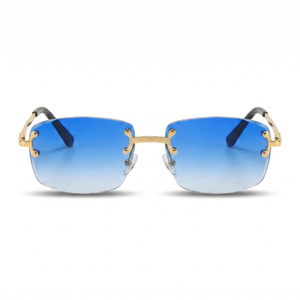 Gold with Dark Blue Gradient Lenses