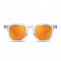 Crystal with Orange Gradient Lenses