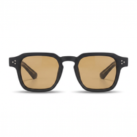 Black with Tan Lenses
