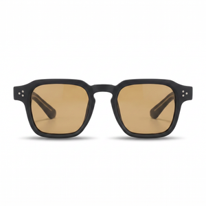 Black with Tan Lenses