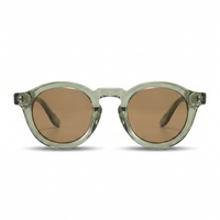 Green with Tan Lenses