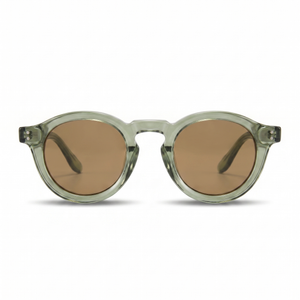 Green with Tan Lenses