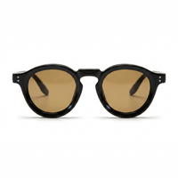 Black with Tan Lenses