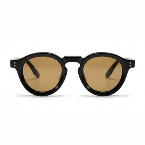Black with Tan Lenses