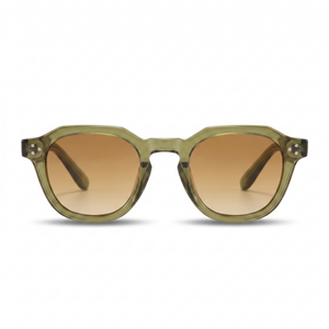 Dark Green with Brown Lenses