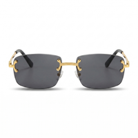 Gold with Black Lenses