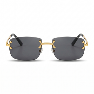 Gold with Black Lenses