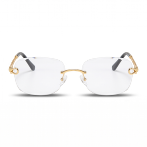 Gold with Clear Lenses