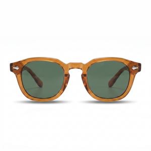 Dark Orange with Green Lenses